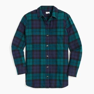 J. Crew Factory NWT Plaid Shirt Jacket Shacket - Size Small